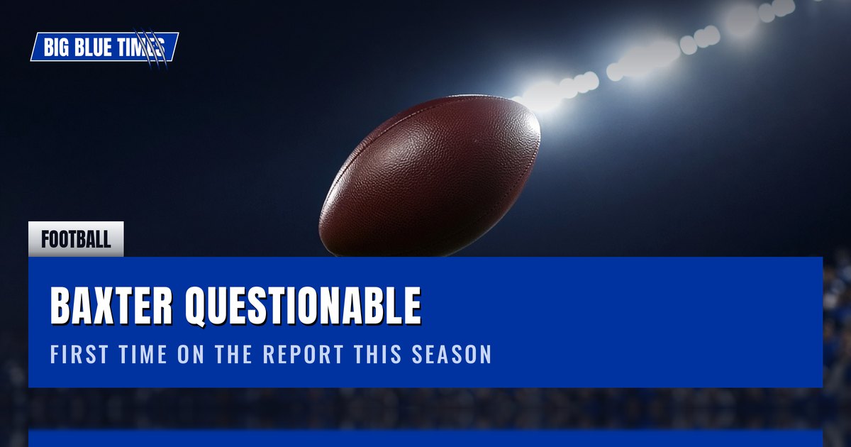 CJ Baxter Listed Questionable for Saturday at Oklahoma | Big Blue Times card
