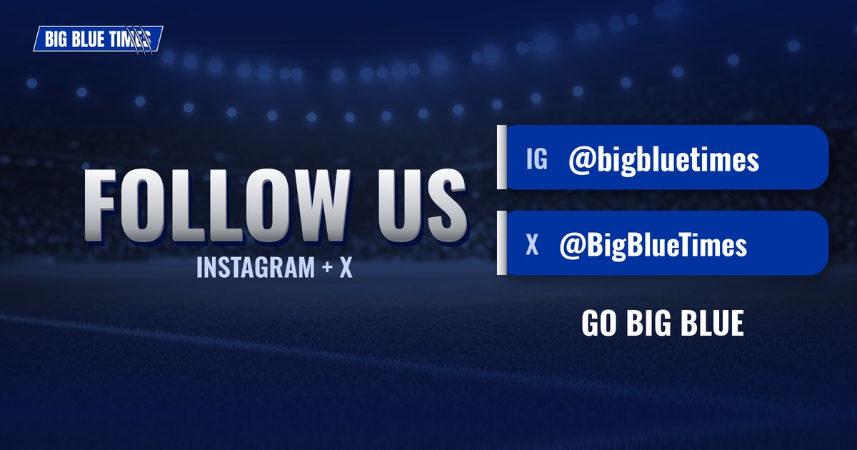 We're on Instagram and X — Follow @bigbluetimes | Big Blue Times card
