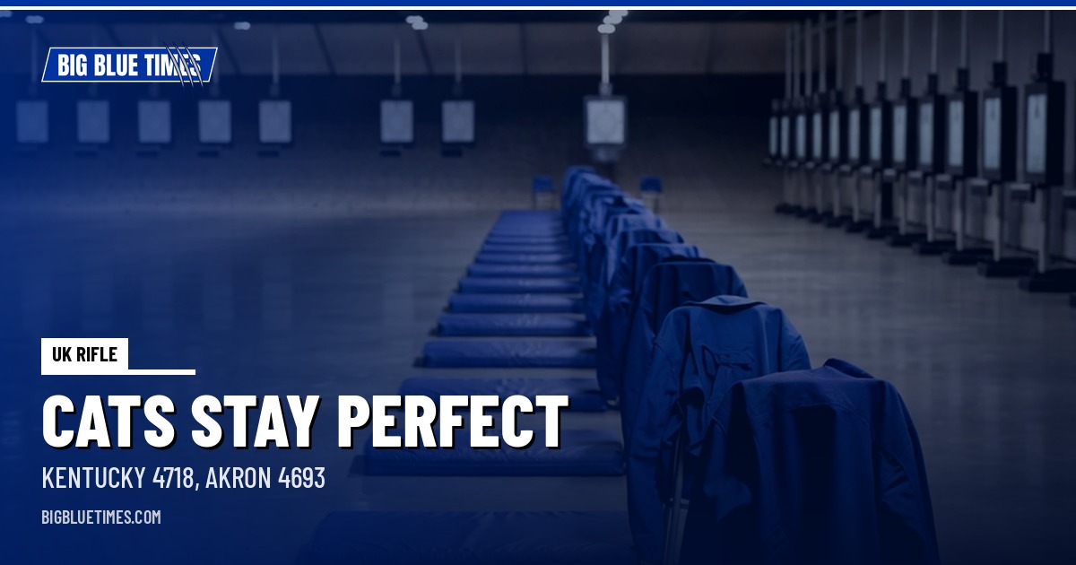 UK Saturday Scoreboard: Rifle Beats Akron 4718-4693 to Stay Unbeaten