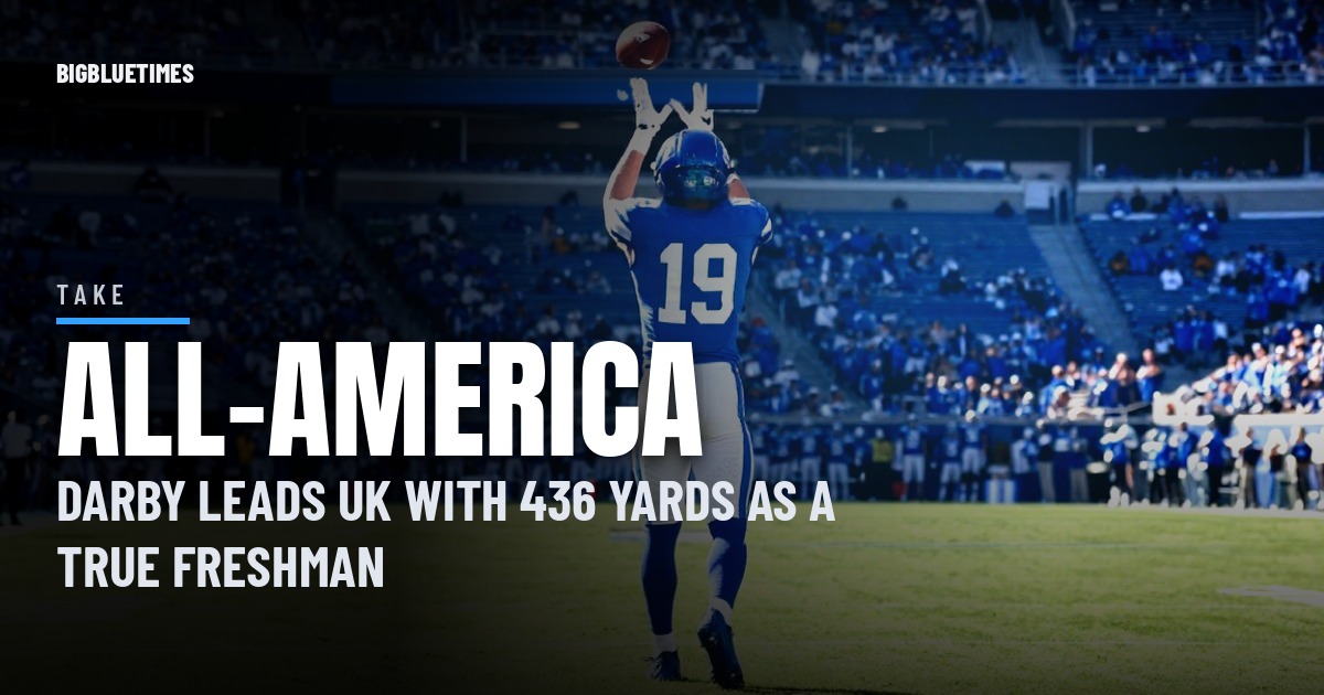 Kenny Darby Named to On3's Midseason True Freshman All-America Team | Big Blue Times card
