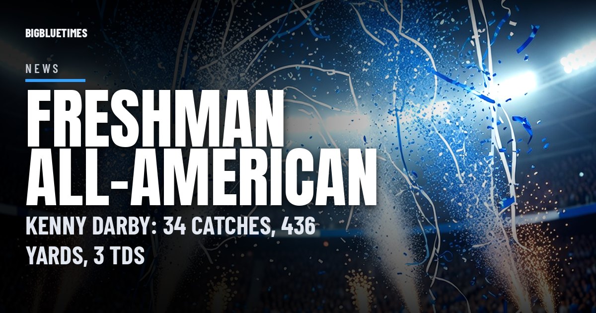 Kenny Darby Named an On3 Midseason True Freshman All-American | Big Blue Times card