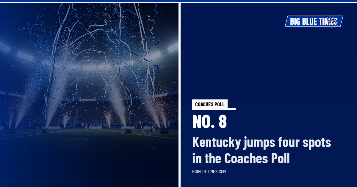 Kentucky Football Cracks the Top 10 in Both Polls: No. 8 in the Coaches, No. 9 in the AP | Big Blue Times card