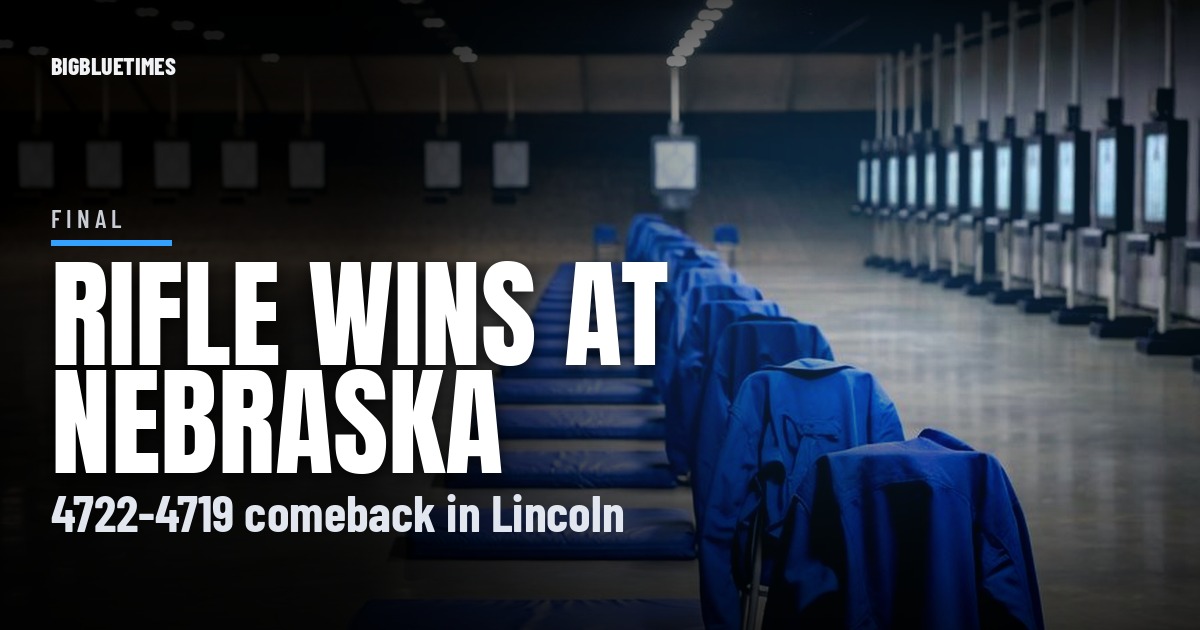 Kentucky Rifle Rallies Past No. 5 Nebraska, 4722-4719, on the Road | Big Blue Times card