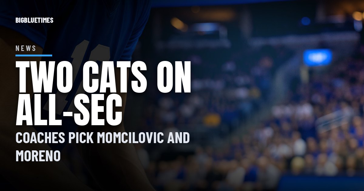 Momcilovic, Moreno Named Preseason All-SEC by League Coaches | Big Blue Times card