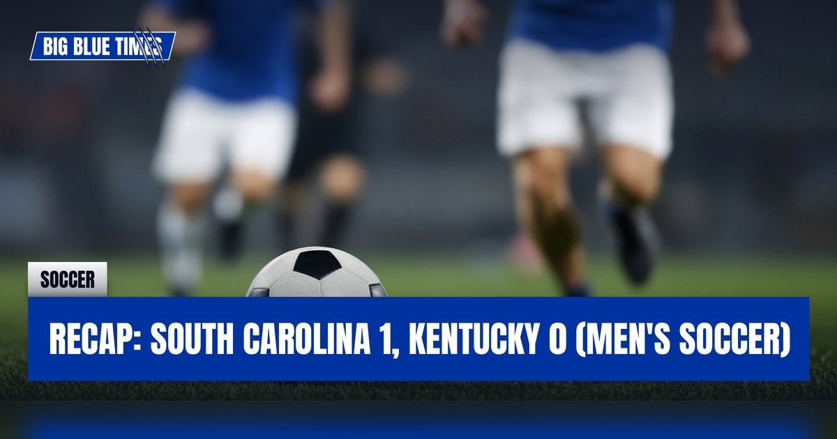 Recap: South Carolina 1, Kentucky 0 (Men's Soccer) | Big Blue Times card