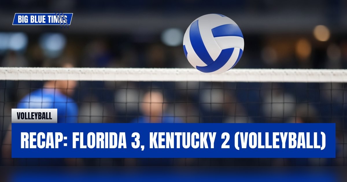 Recap: Florida 3, Kentucky 2 (Volleyball) | Big Blue Times card